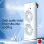 Dual Mist Mini Air Cooler Fan LED, 3 Speeds, 3 Spray Modes, Remote Control